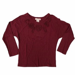 Mimi & Maggie 6 long sleeve flower top